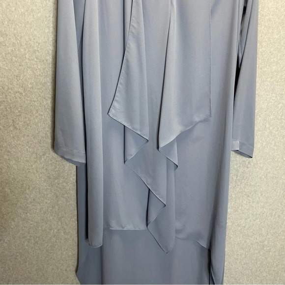 BCBGMaxAzria Kyndal Regal Lagenlook Chiffon Asymmetrical High Low Dress - Picture 6 of 10